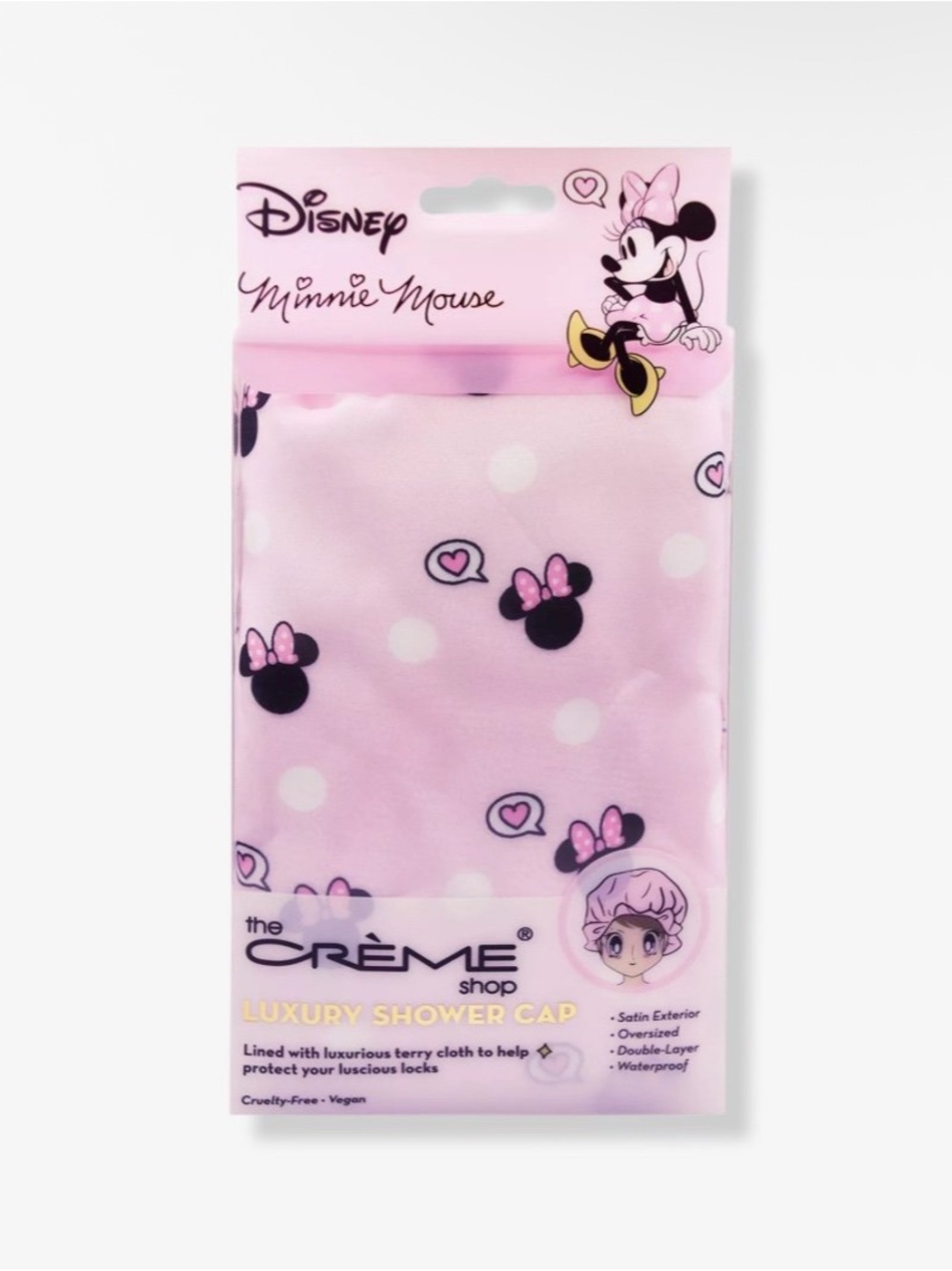 The Crème Shop x Disney Minnie Mouse Luxury Shower Cap